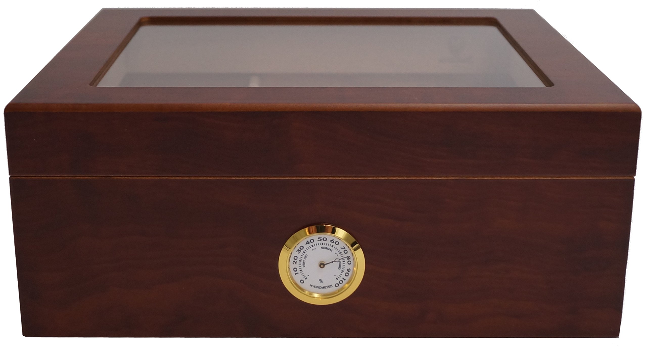 GERMANUS Humidor Classic Desk, Braun für ca. 50 Zigarren