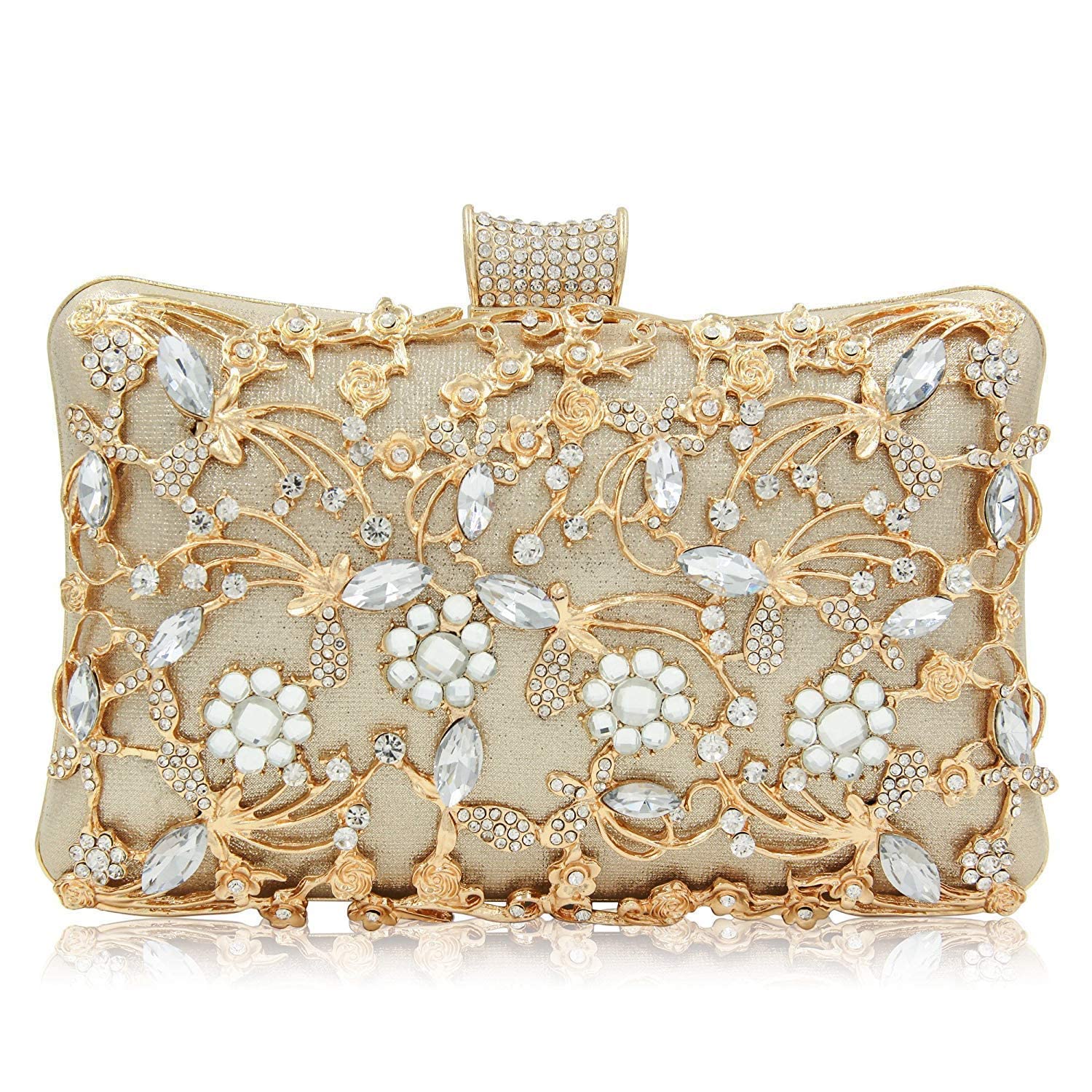 MilisenteClutch Purses For Women Formal Evening Clutch Bag With Crystals