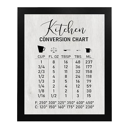 Miniatura 5 de Kitchen Conversion Chart- Rustic Cooking Measurements Wall Art Sign, Farmhouse Baking Wall Art Print, Perfect For Home Decor, Kitchen Decor & Dining
