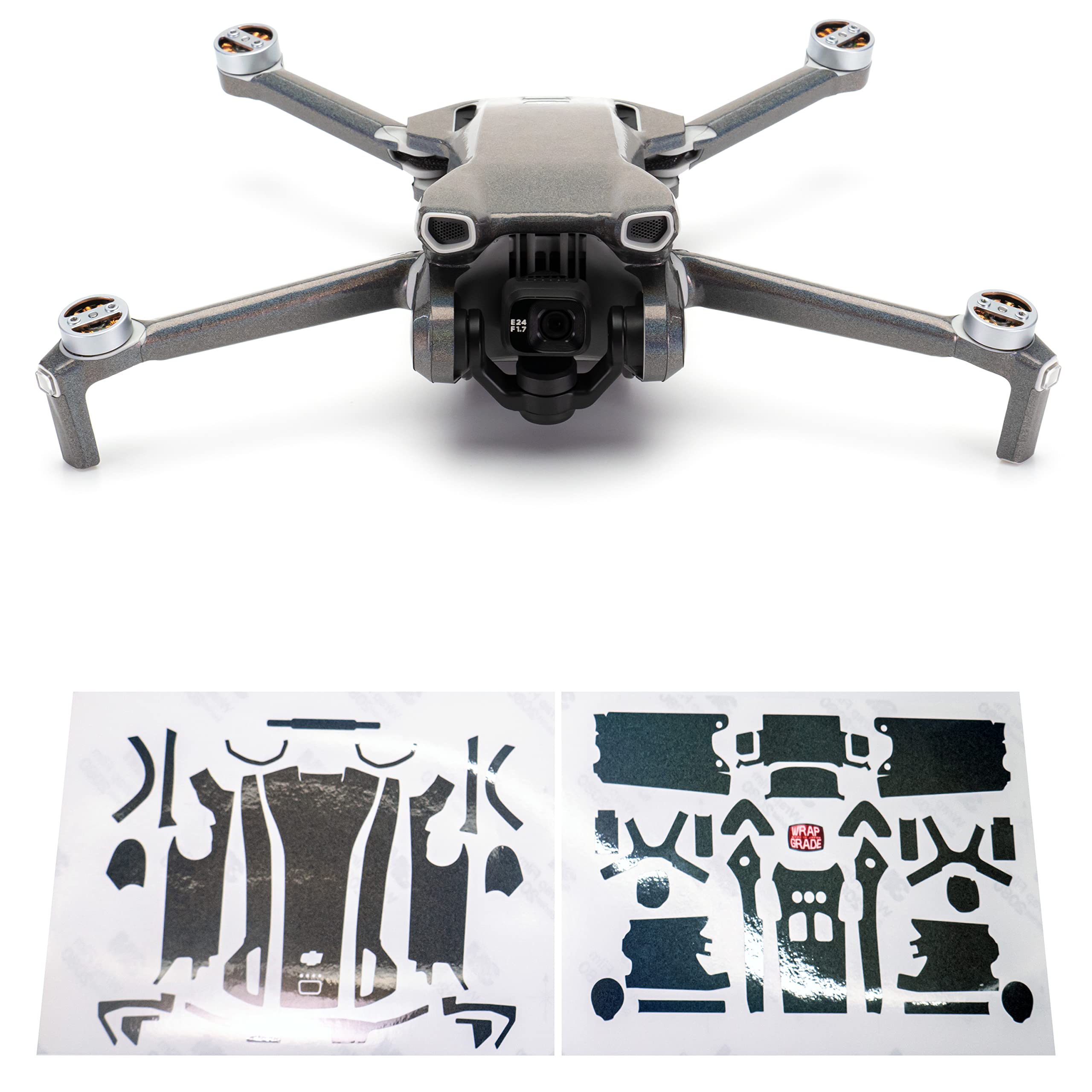 WRAPGRADE Skin Stickers compatible with DJI Mini 3 | Main Unit (COLORATION-X)
