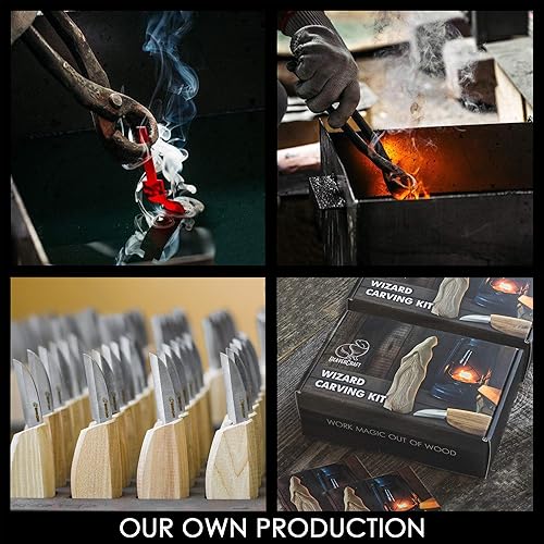 Miniatura 6 de BeaverCraft Kit de tallado para principiantes, kit de tallado de madera para principiantes, herramientas de tallado de madera, kit de carpintería