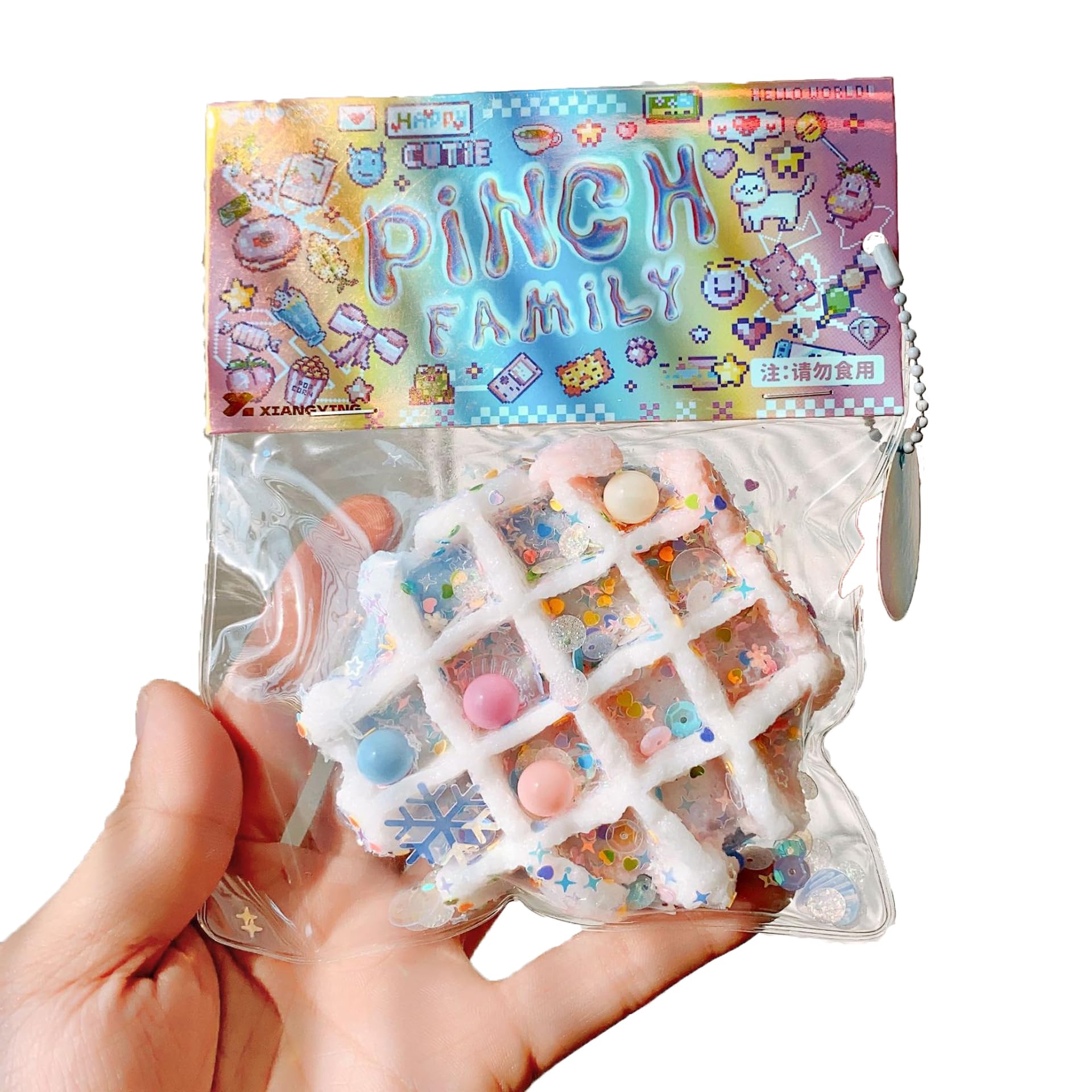 MoufhiaMoufhia 1 Pcs Taba Squishy Kawaii Squishy Fidget Toy Kit, Cute Squishy's Sensory Toys, Pinch Family Squishy Toys, Stress Relief for Party Favors, Mochi Squishy Kit for Adults (Blue)