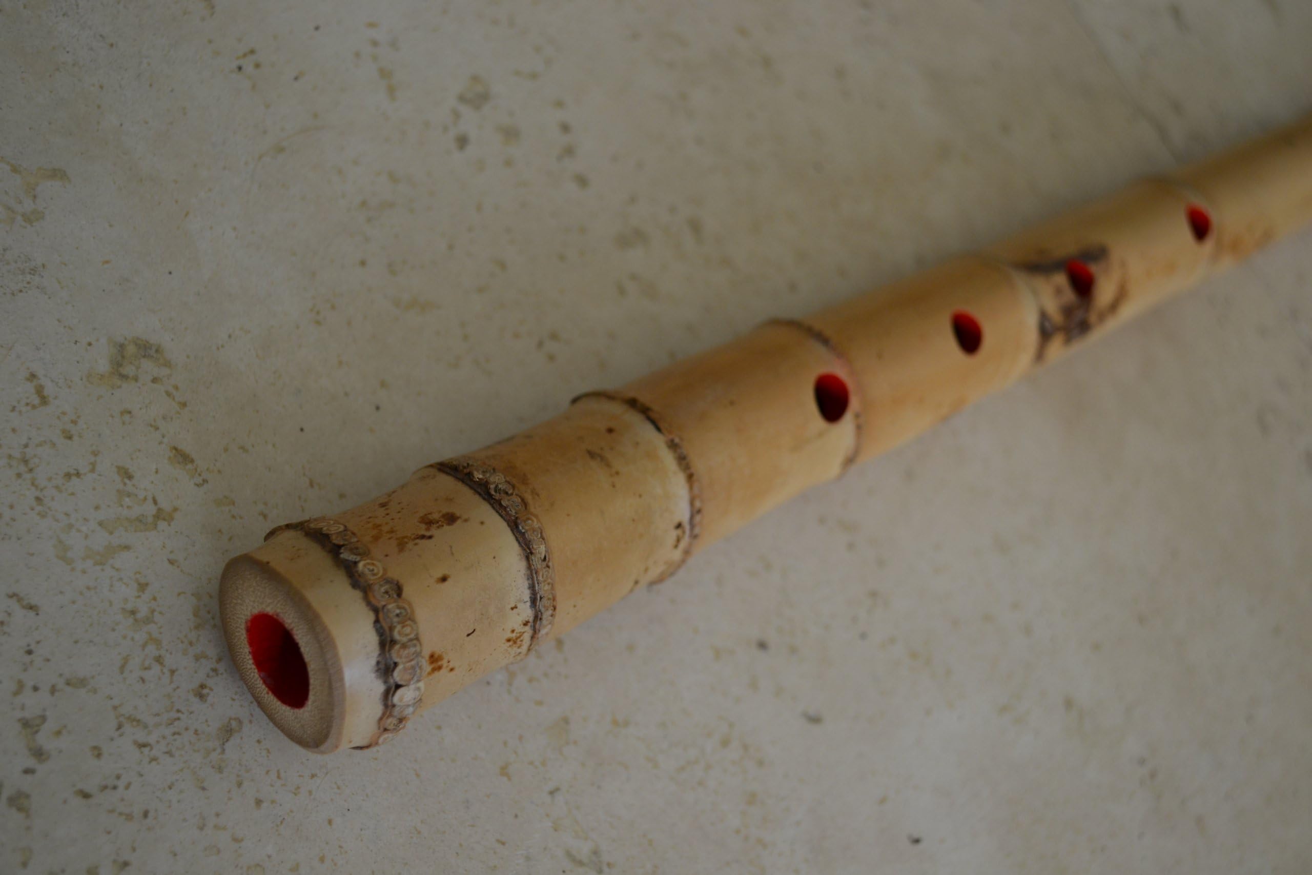 1.8 Pentatonic 5 Holes Shakuhachi Bamboo Flute w. Kinko Voicing Mouthpiece