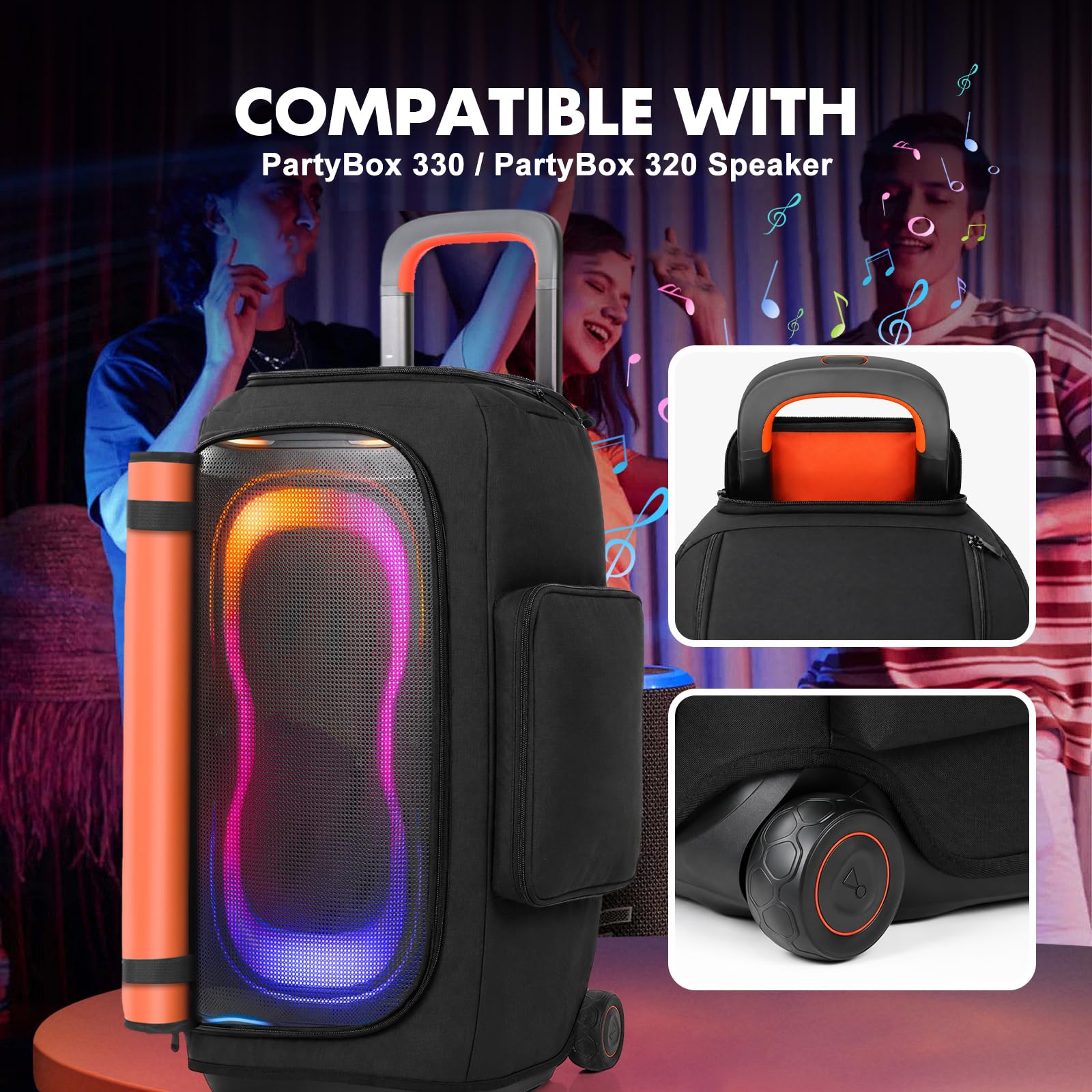 Pyłoszczelne etui do przechowywania głośnika JBL PartyBox 330