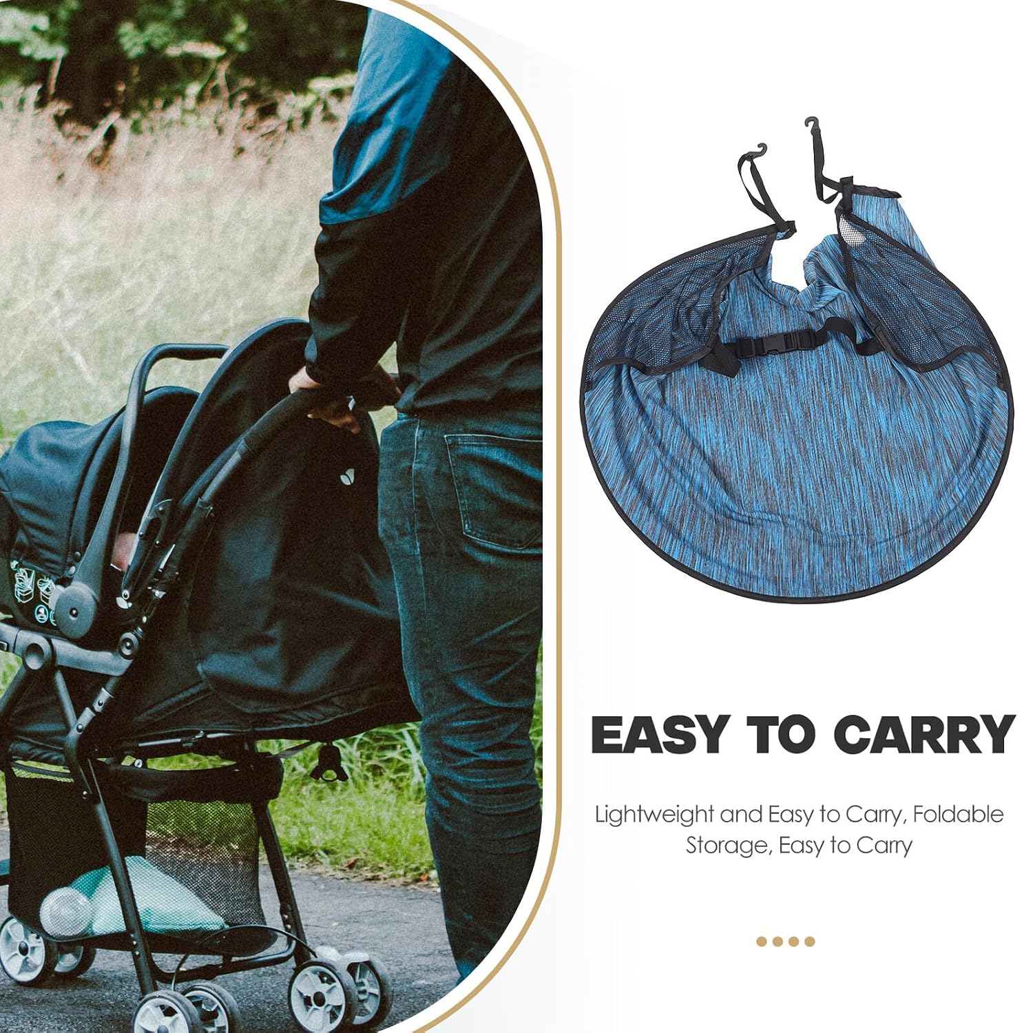 Stroller Sunshade Cover UV Protection Canopy Stroller Cover for Outdoor Use Dustproof Enlarged Camouflage Fabric Sun Shade