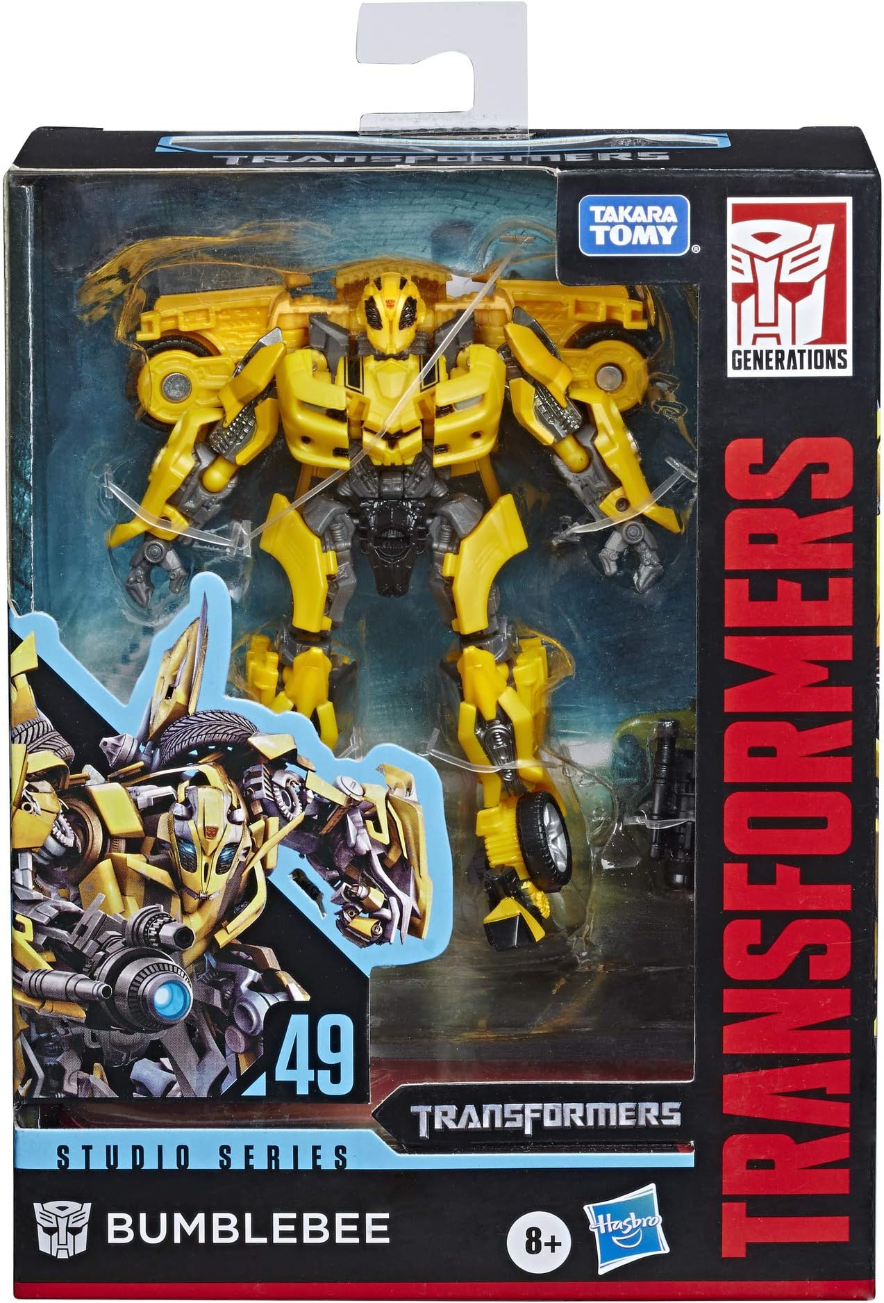 Transformers Toys Studio Series 49 Deluxe Class Transformers: Movie 1 Bumblebee Action Figure - Kids Ages 8 and Up, 4.5-inch