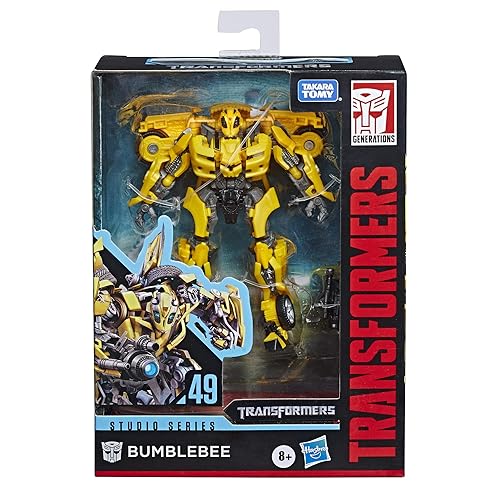 Juguetes Transformers Studio Serie 49 Clase Deluxe Película 1 Figura de Acción Bumblebee - Niños de 8 años en adelante, 4.5" (Exclusivo de Amazon)