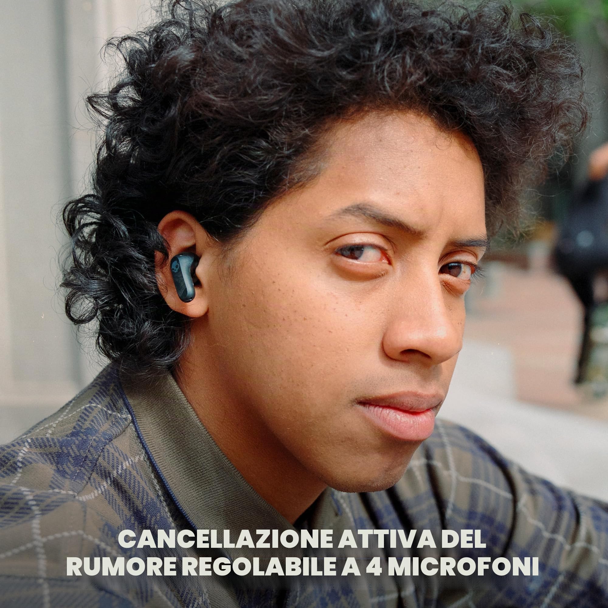 Skullcandy Rail ANC Cuffie Wireless In-Ear con Cancellazione del Rumore e Microfono, 27 Ore di Autonomia, Compatibili con iPhone, Android e Dispositivi Bluetooth - Nero | In-Ear, cuffie Bluetooth, cancellazione del rumore, batteria 38 ore, microfono per i