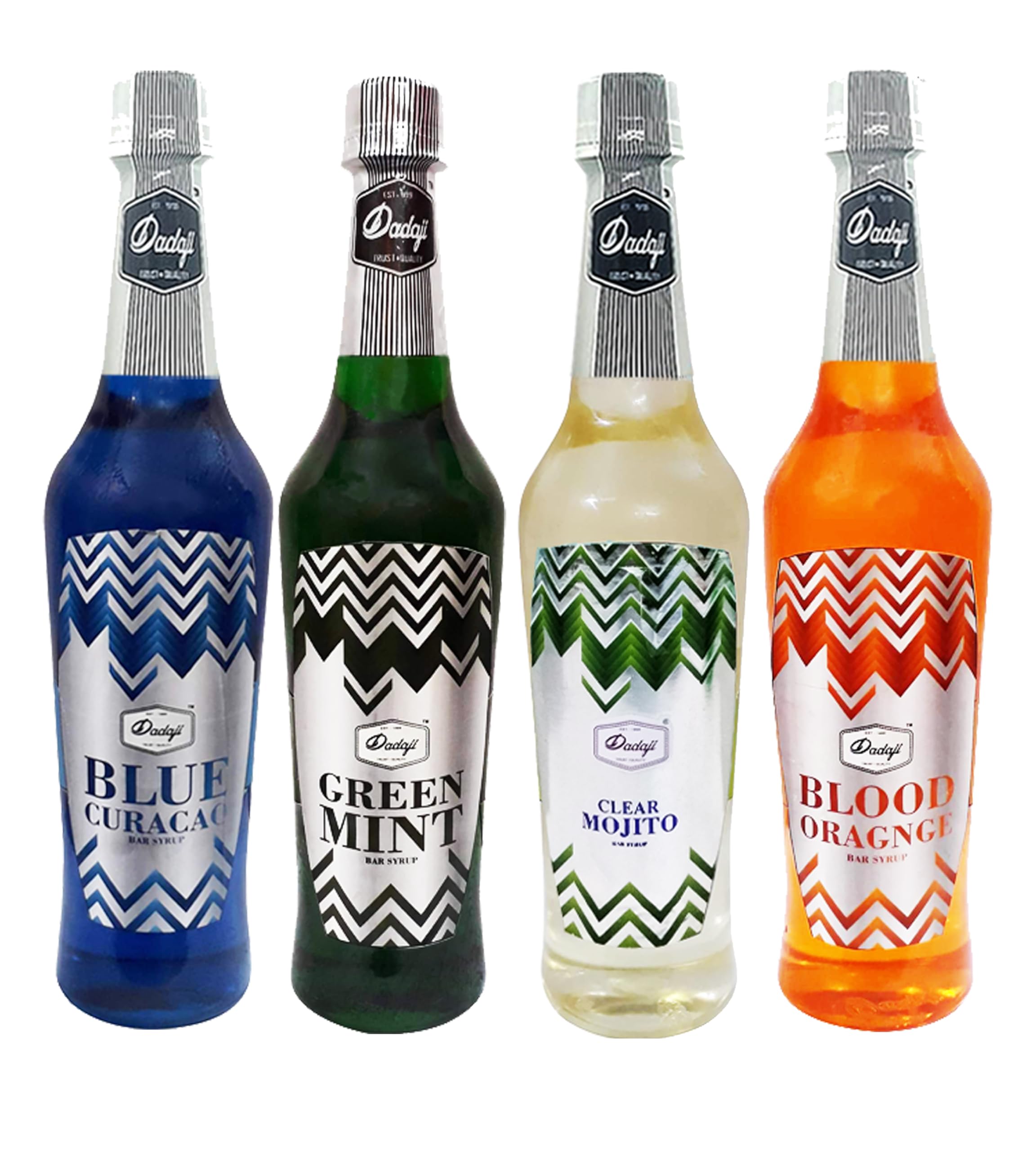 Dadaji Mocktail Combo Gift Set, Pack of 4 (750ml Each) with Free