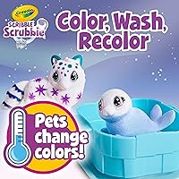 Vista 8 de Scribble Scrubbie Pets Iglú Ártico, mascotas que cambian de color y estuche de almacenamiento, regalo para niñas y niños