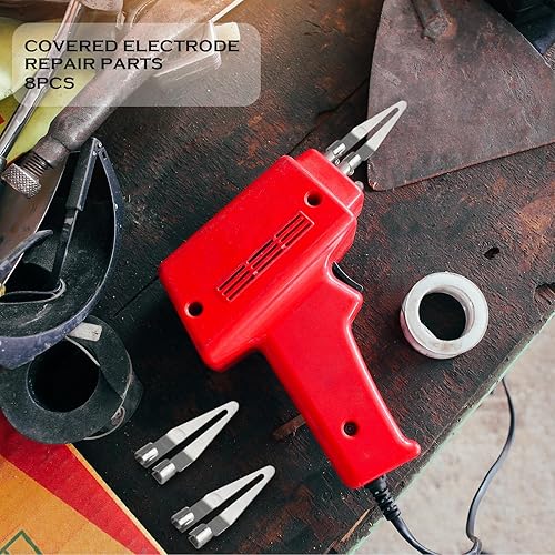 Miniatura 5 de Paquete de 8 puntas de alisado de plástico de acero inoxidable para pistolas de calor, soldadura de reparación de parachoques, conveniente y