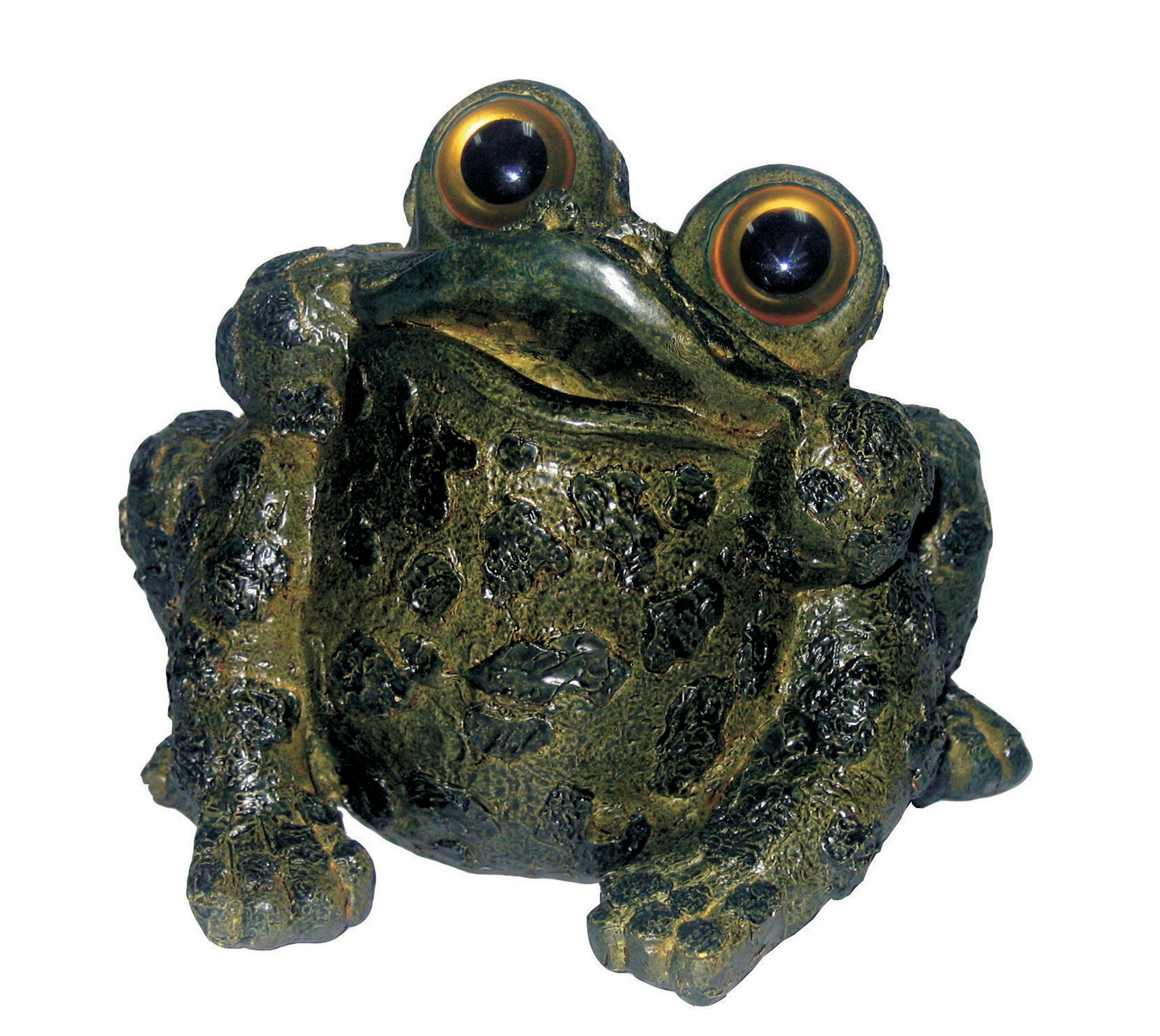 Norton Croaker Green Statue by Michael Carr Designs - Outdoor Toad Figurine for gardens, patios and lawns (511020CG)