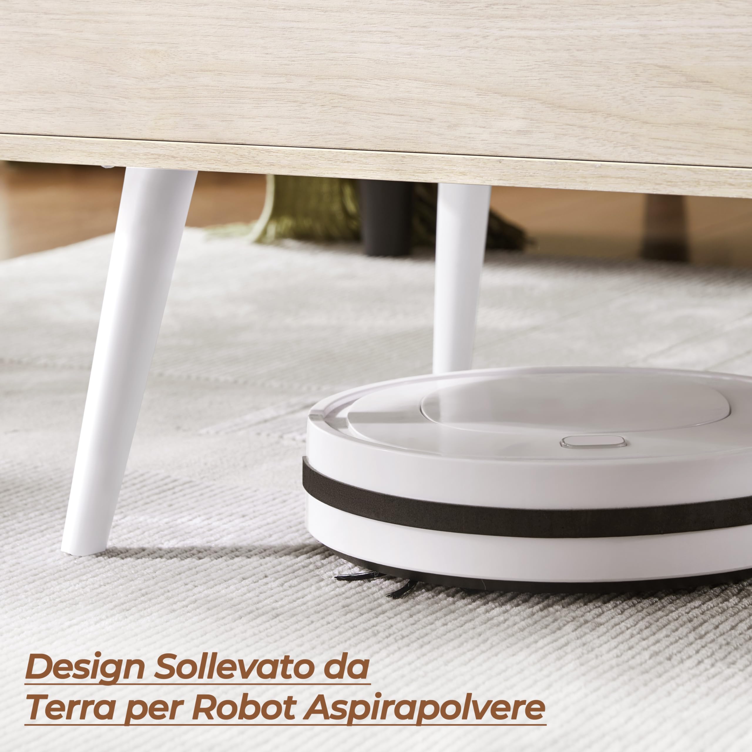 Yaheetech Tavolino da Salotto Sollevabile, Tavolino da Caffè Contenitore in Legno con Piano Rialzabile, Scomparto Nascosto e Cassetto, per Divano Soggiorno, 100 × 50 × 45,5-59 cm, Legno Chiaro