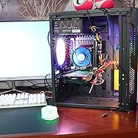 Vista 7 de Paquete de 5 cables divisores de ventilador PWM de 4 pines, adaptador trenzado de computadora, convertidor de cable de extensión de alimentación