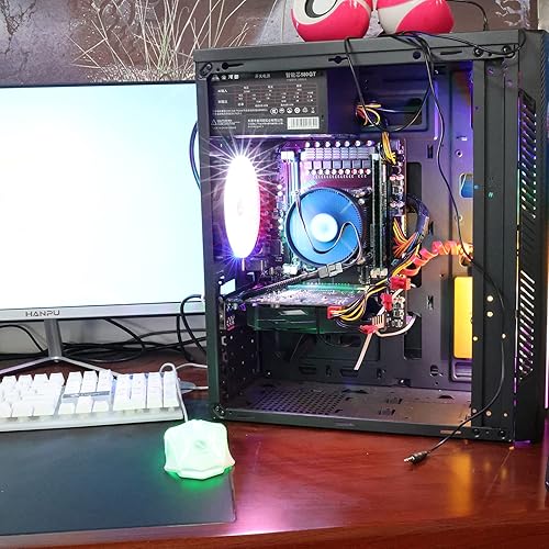 Miniatura 7 de Paquete de 5 cables divisores de ventilador PWM de 4 pines, adaptador trenzado de computadora, convertidor de cable de extensión de alimentación