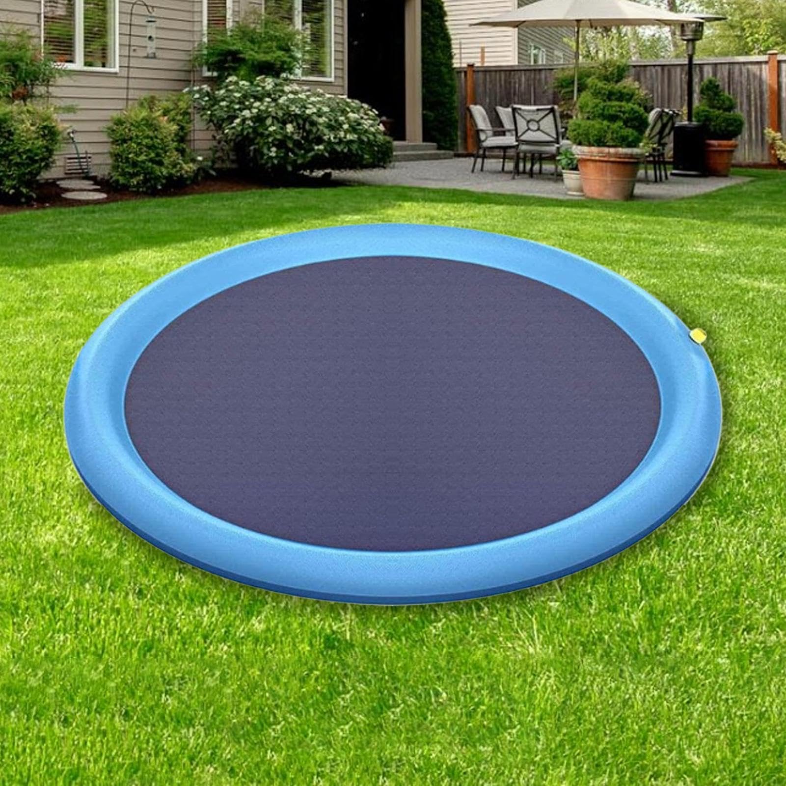 Tappetino Splash Per Cani | Spruzzatore da Giardino Impermeabile,Piscina con Spruzzatore da Esterno,per Bambini Bambine Prescolari Famiglie Giardino Asilo Campeggio Spiaggia Patio