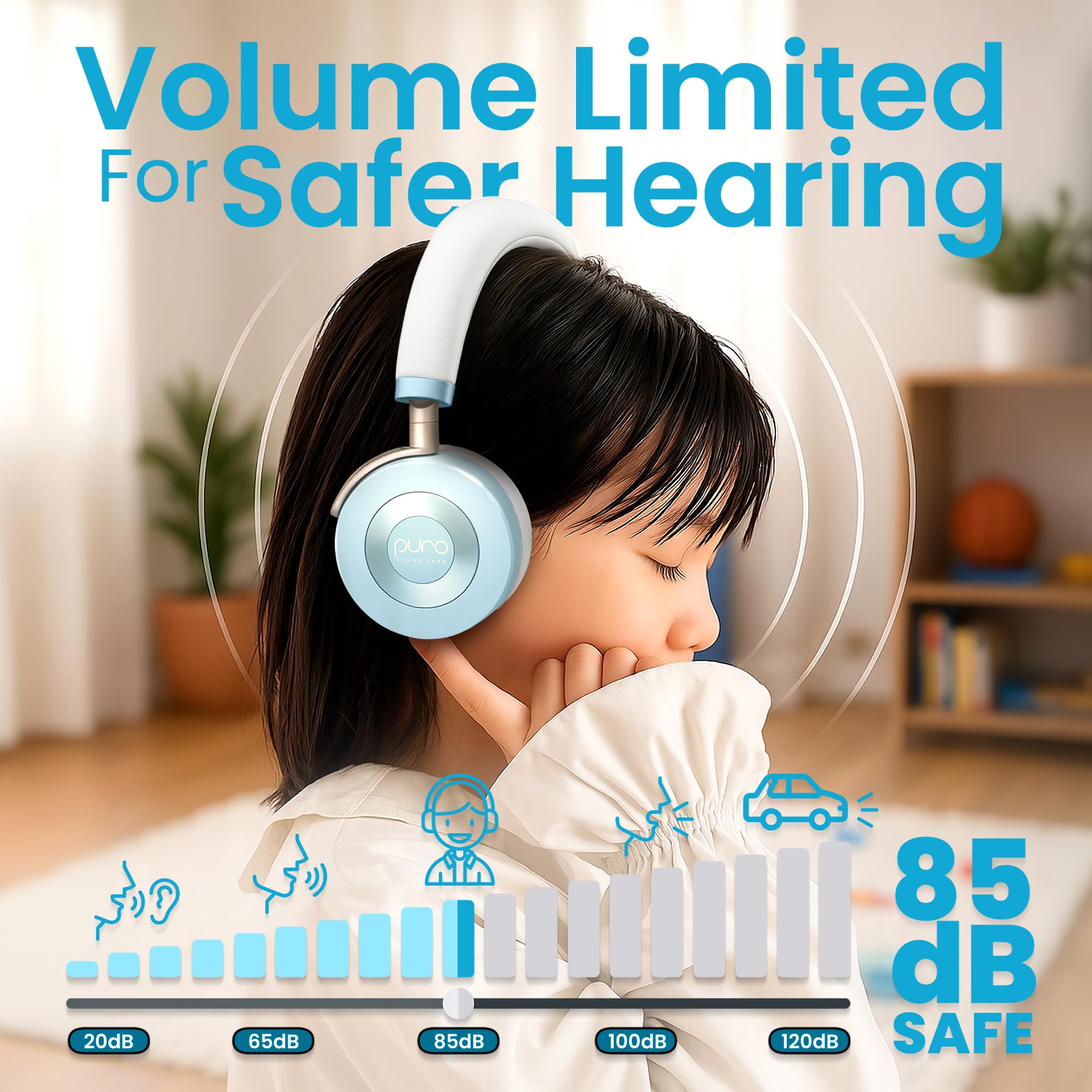 Puro Sound Labs JuniorJam Plus Wireless Headphones for Kids - Dettaglio