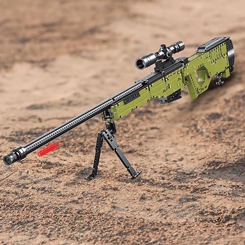 Miniatura 6 de Juego de bloques de construcción de juguete de pistola de 1628 piezas, 11 AWM, juguetes de construcción para niños de 8 a 12 años, recuerdos de