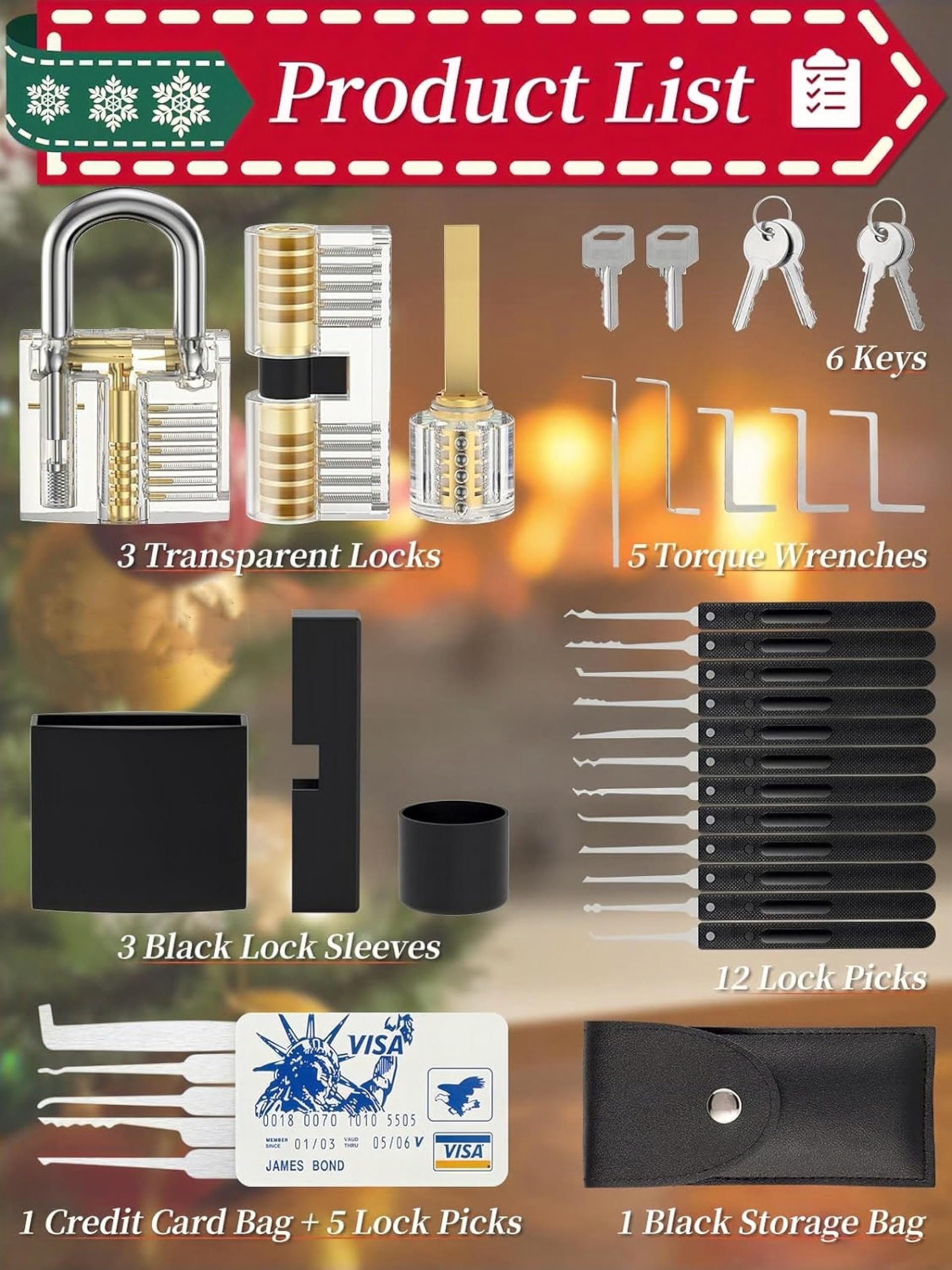 Small Solid Brass Keyed Padlocks Kit, Keyed Alike Mini Security Lock Set with Same Pick Keys, Compact Padlocks for Toolbox, Sheds, Storage Unit, Gym Locker, Fence, Luggage, Indoor & Outdoor Use — view 5
