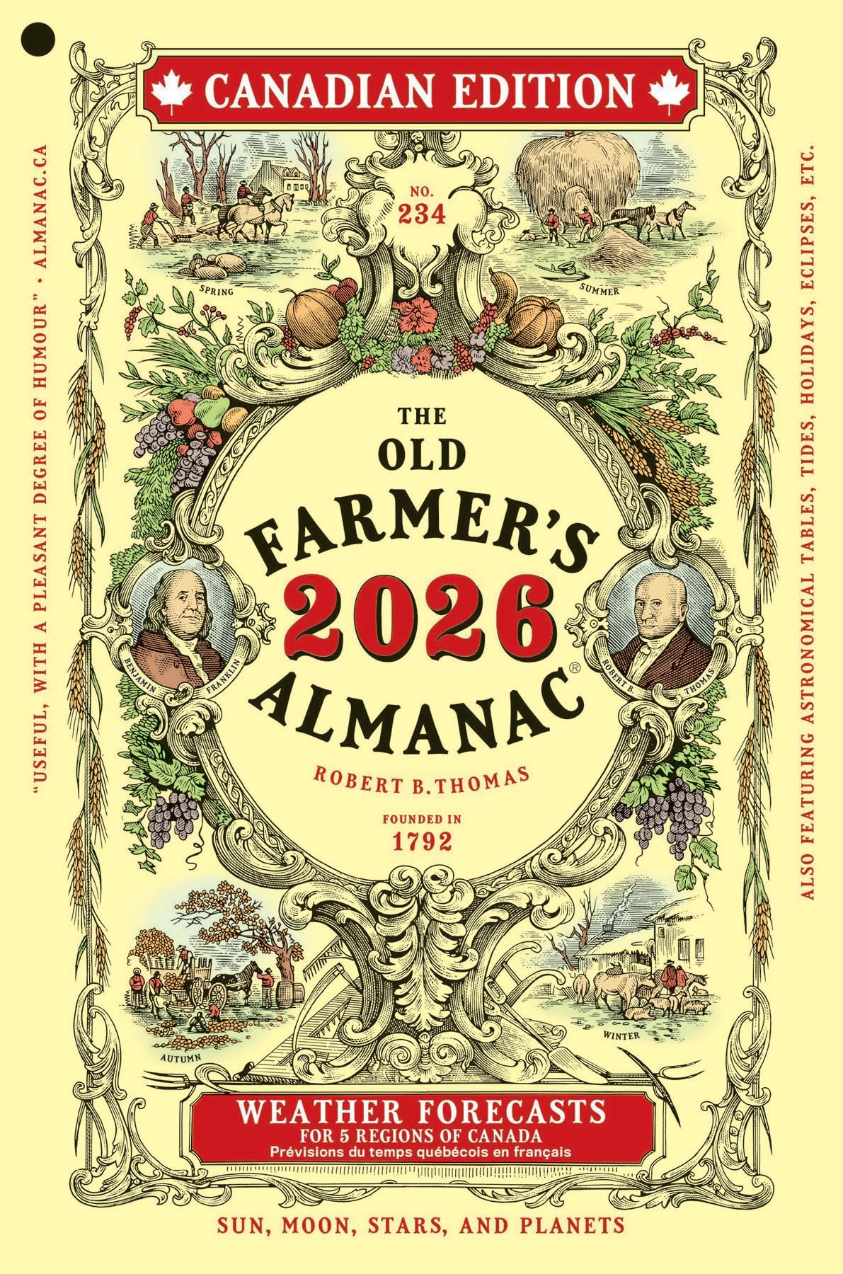 Cover image of The Old Farmer's Almanac 2026 Canadian Edition by Old Farmer's Almanac