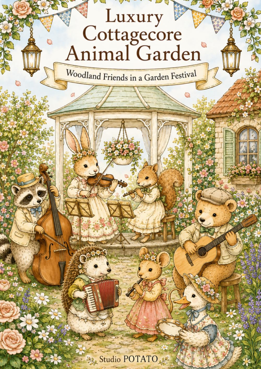Luxury Cottagecore Animal Garden: Woodland Friends in a Garden Festival