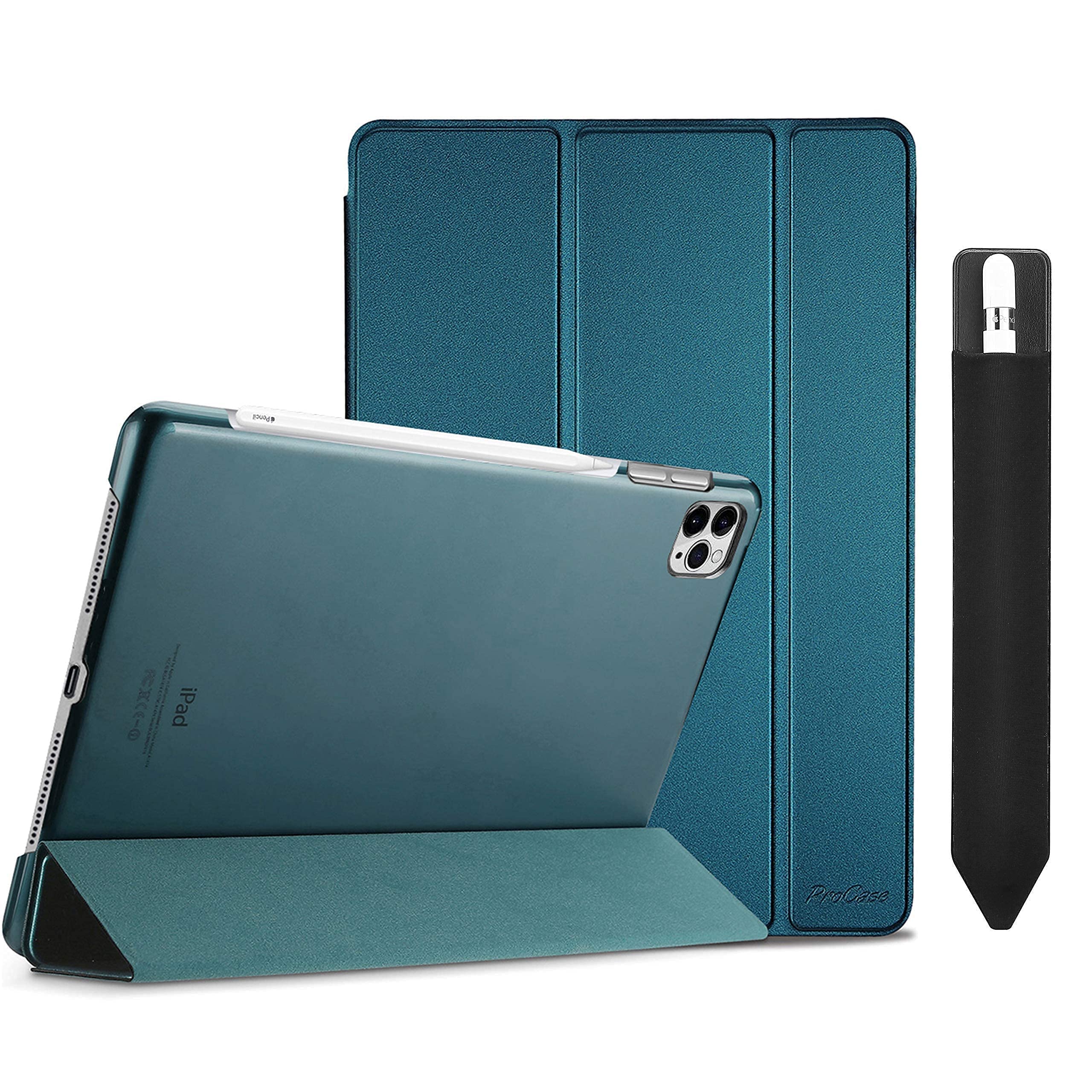 Apple iPad Pro128G 本体　ApplePencil　ケース付き Amazon.com: ProCase Teal iPad Pro 11 Slim Hard Shell Case 2020