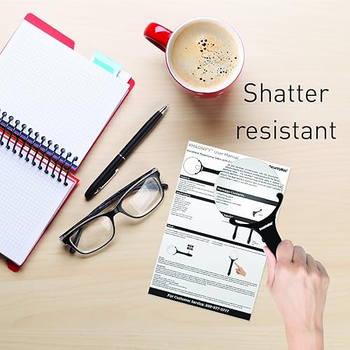 Miniatura 4 de Securityman Lupa de mano con luz (2 LED brillantes) - Lente de lupa iluminada 3X 5X para personas mayores, lectura, degeneración macular, mapas,