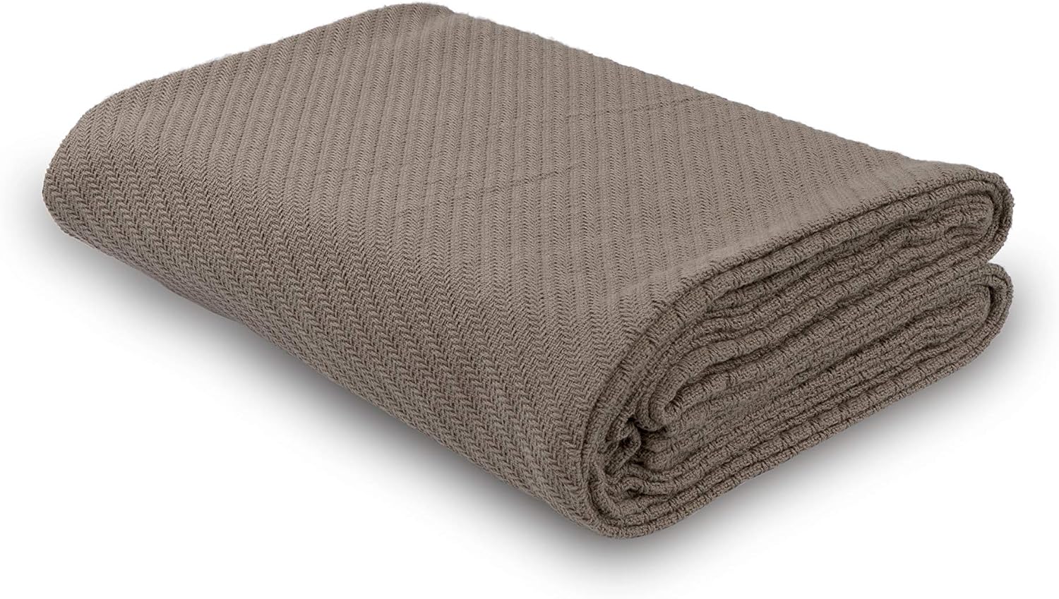 DG Collections Cotton Breathable Thermal Blanket - King (108x90 in) Taupe, Snuggle in These Super Soft Cozy Cotton Blankets - Perfect for Layering Any Bed - Provides Comfort and Warmth for Years