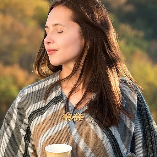 Miniatura 2 de 8 clips de suéter vintage para cárdigan, clips de cuello retro, chal, ropa, vestidos, camisa, bufanda, collar, broches para Navidad, mujeres y niñas