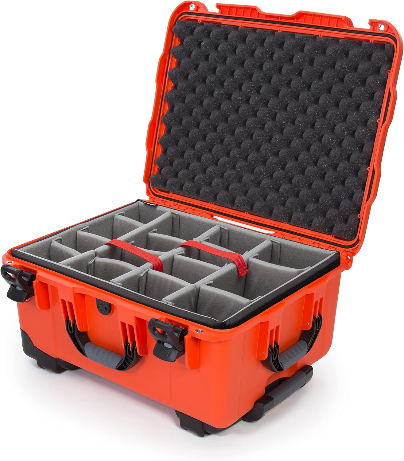 Nanuk 950 Waterproof Hard Case with Wheels and Padded Divider - Orange