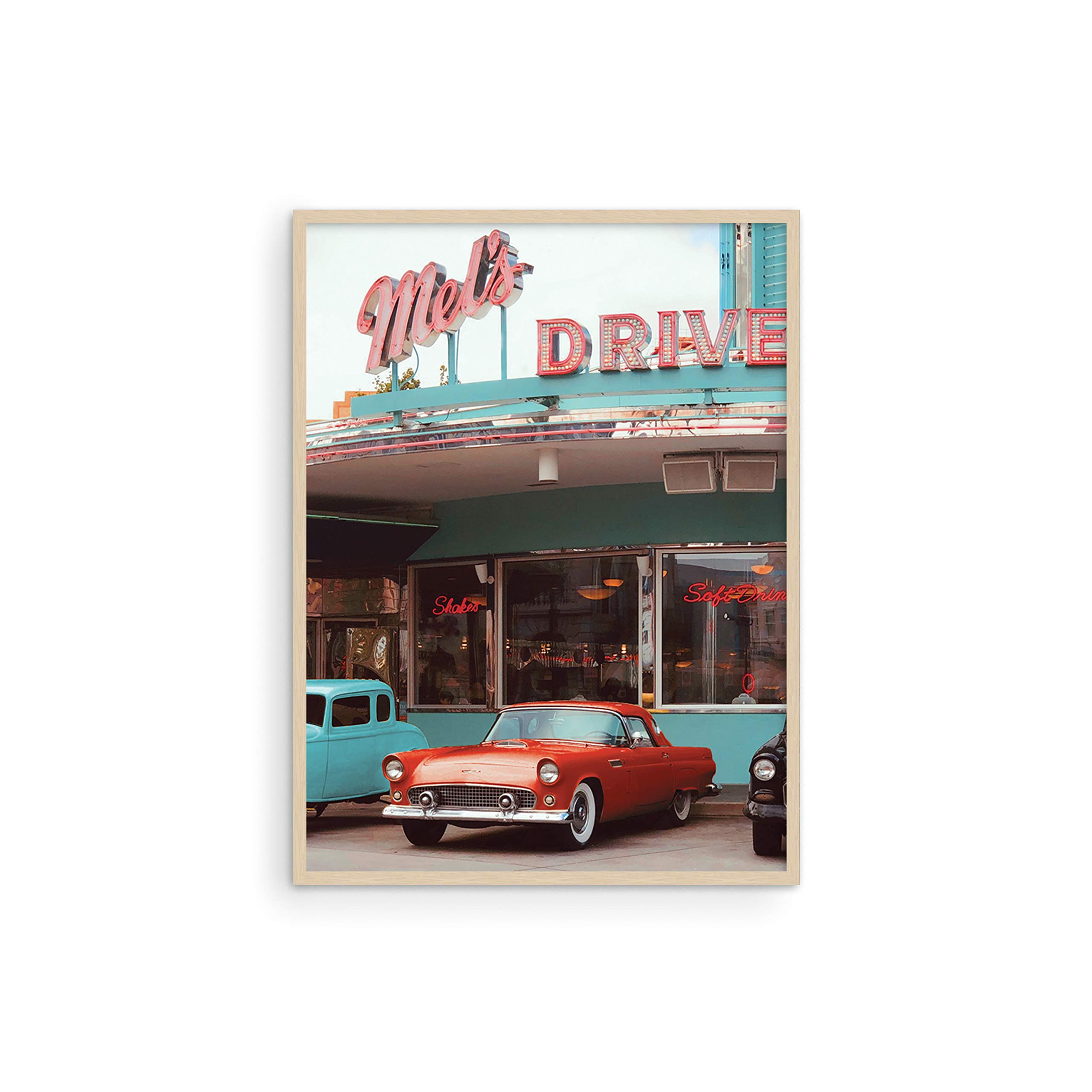 Buy Wall Art Vintage Car 90s Posters By Haus and Hues Retro Car
