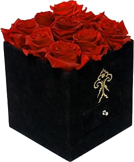 Flowers for Delivery Prime | Roses in a Box That Last 365 Days | Naturally Preserved Fresh Flowers | Real Roses Gift for Mom (XL) (Posh)