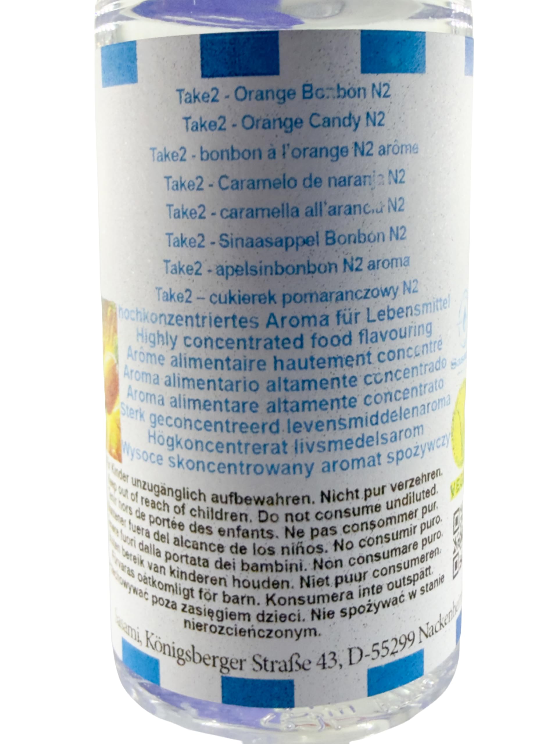 Take2 - caramella all’arancia N2 aroma vegano - Sasami concentrato - 100ml