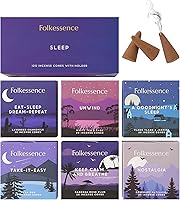 Vista 1 de Folkulture Conos de incienso (120 conos) Juego de 6 conos de insencia de primera calidad para sueño profundo, relajación, aromaterapia, regalos