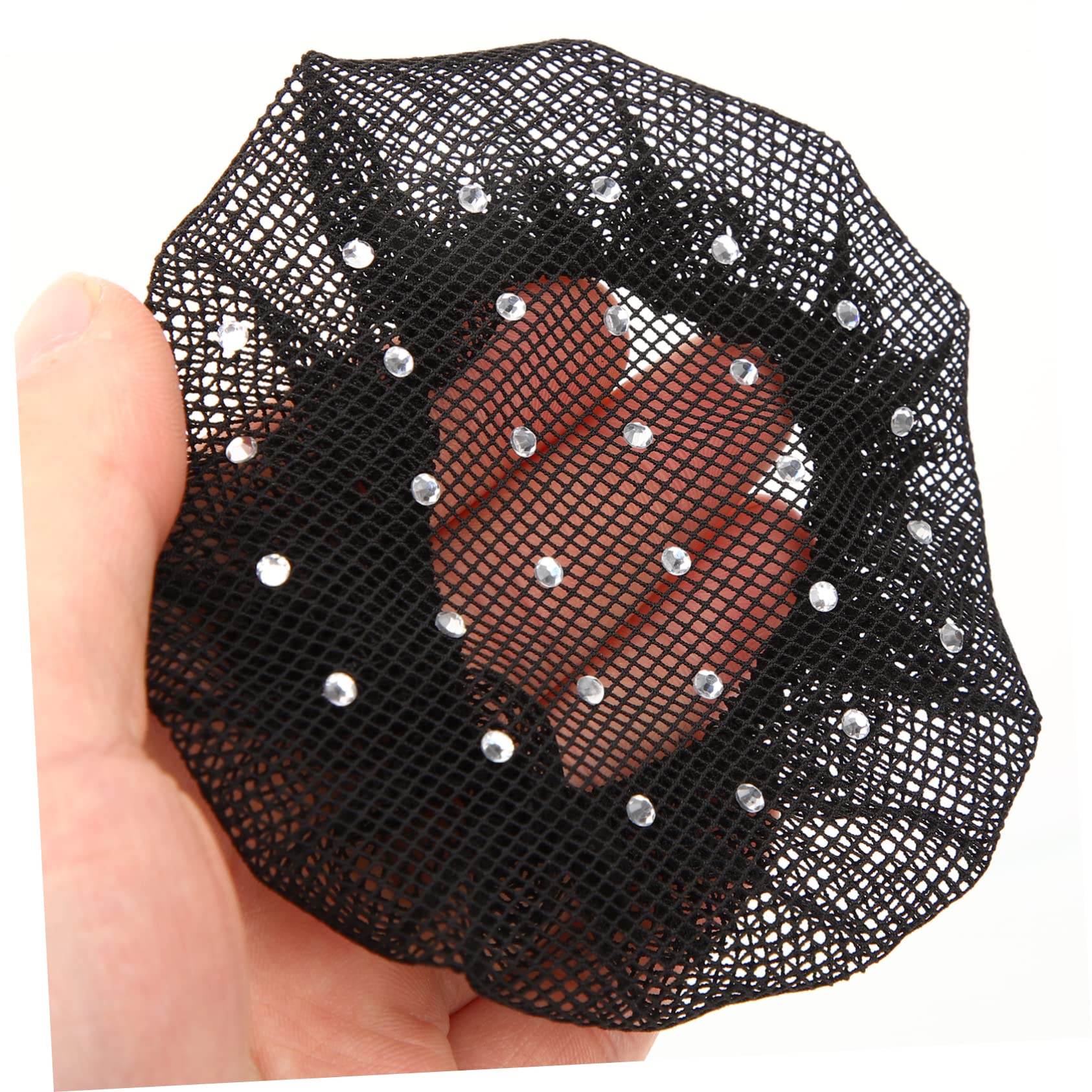 FRCOLOR 24 Pz cerchietto per Da donna accessorio per per retine per chignon rete copri chignon barrette hair pin hair bow del panino retina da balletto poliestere