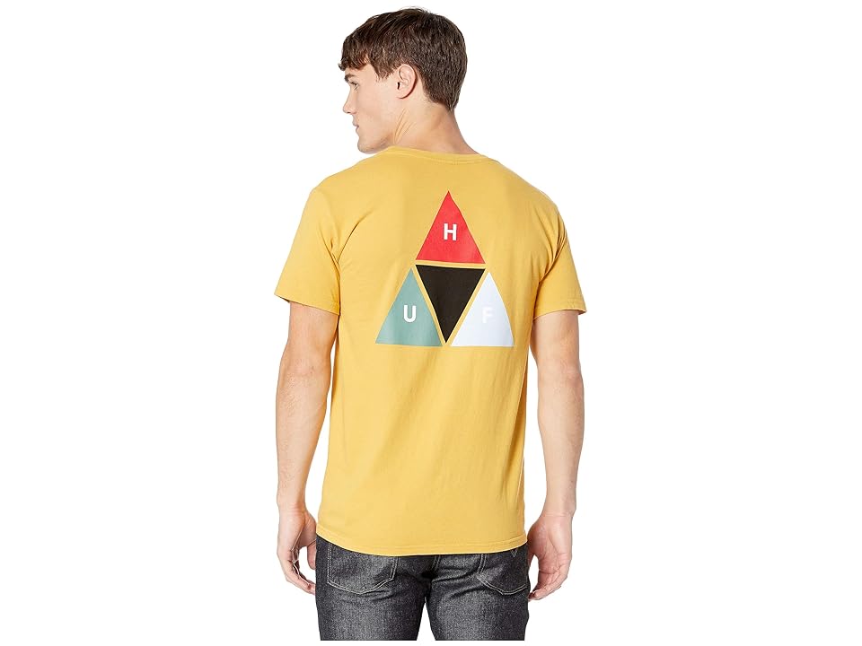 

HUF Prism Triangle Short Sleeve Tee (Mineral Yellow) Men's T Shirt