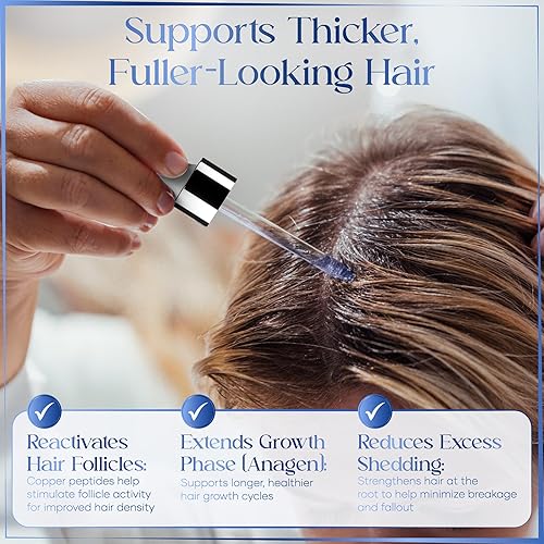 Miniatura 3 de Suero capilar de péptido de cobre  10% GHK-Cu + 5% péptidos AHK-Cu para el crecimiento del cabello y la salud del cuero cabelludo  Tratamiento