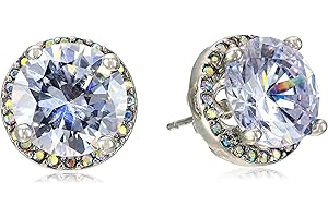 Gilded Flower Periwinkle Stud Earrings for Women