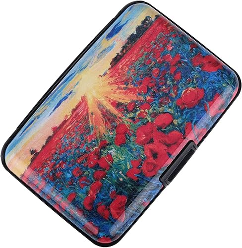 Cartera de aluminio RFID delgada para tarjetas de crédito, tarjetero de metal, protector de tarjeta de identificación para hombres y mujeres,