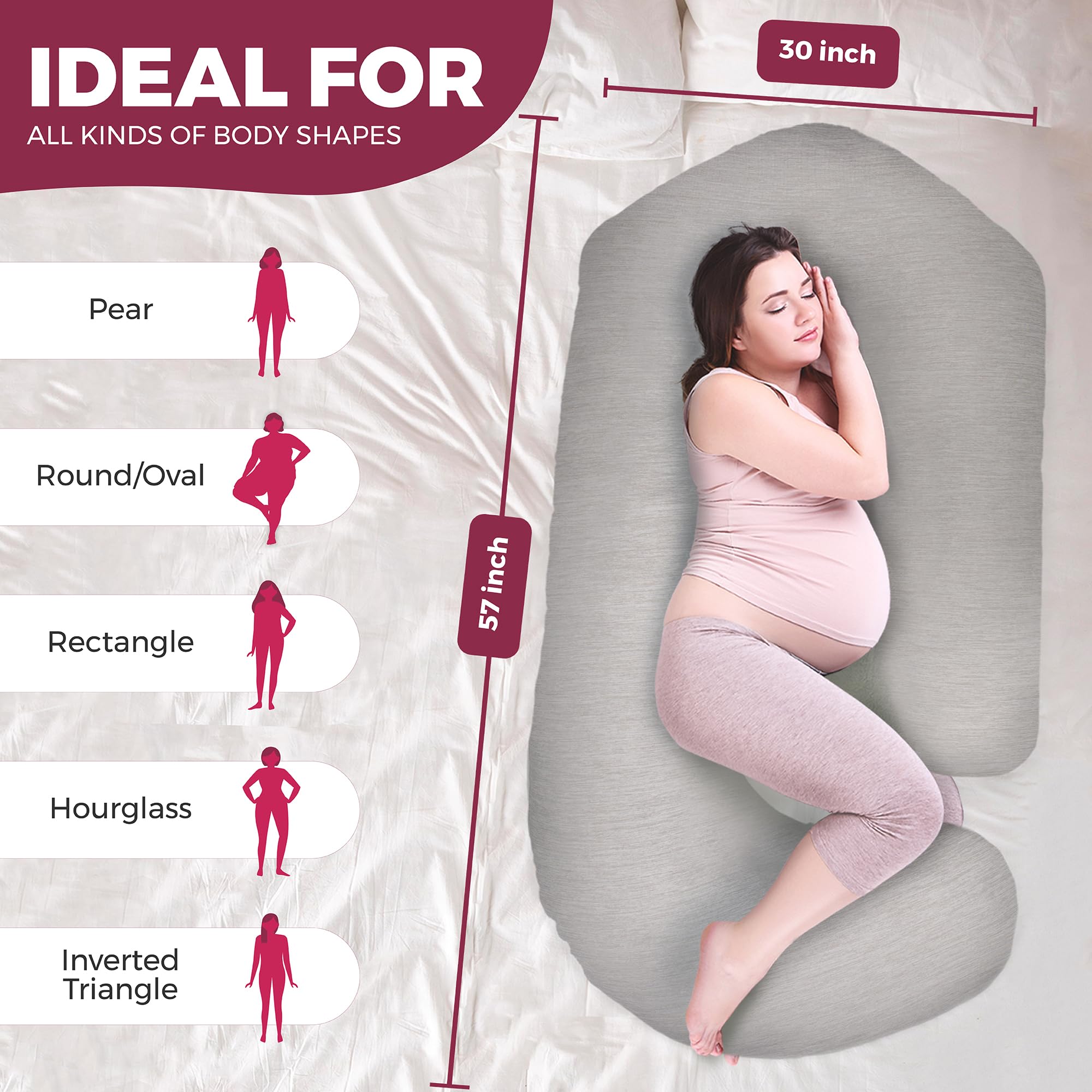Pregnancy Wedge Pillow For Belly Pregnancy Pillows,Cooling Body