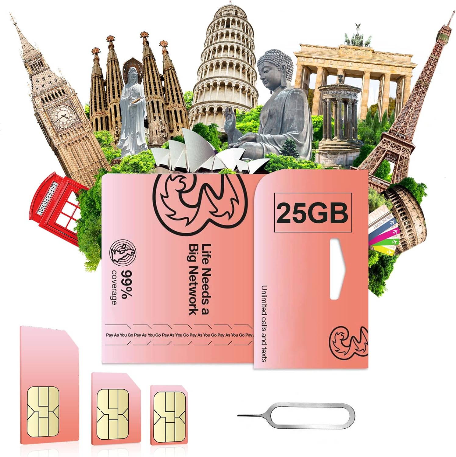 UK SIM Card, Europe SIM Card, 30 Days. Applicable to 72