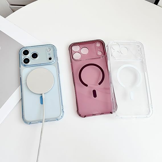磁気クリアケース iPhone 18 Pro/17 Pro ソフトグレイシャー用