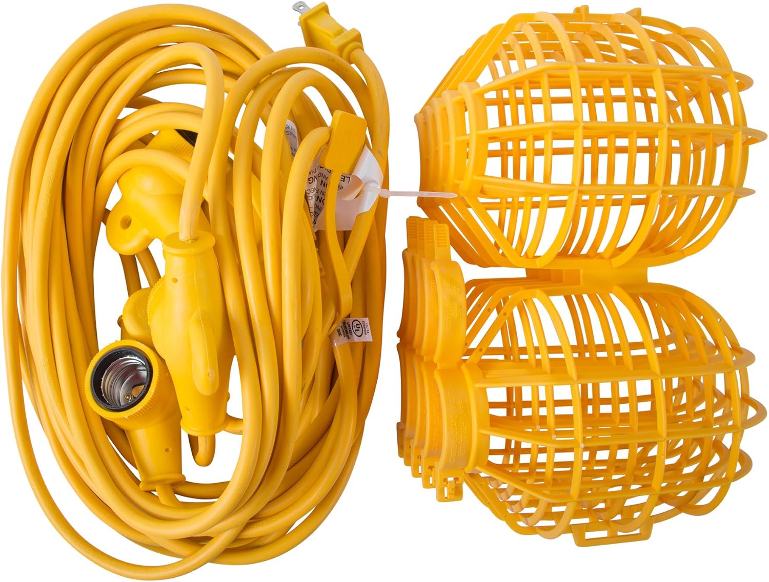 Best Cyber Deals 🔥 Bergen Industries Inc GL50142MPC 5-Light Temporary Light Stringer, 50 ft, 14 AWG