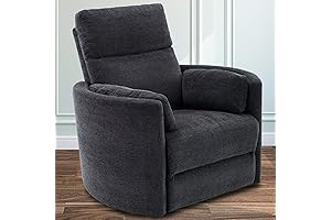 Medium-Firm Recliner Chair with Radius Swivel Base Support
