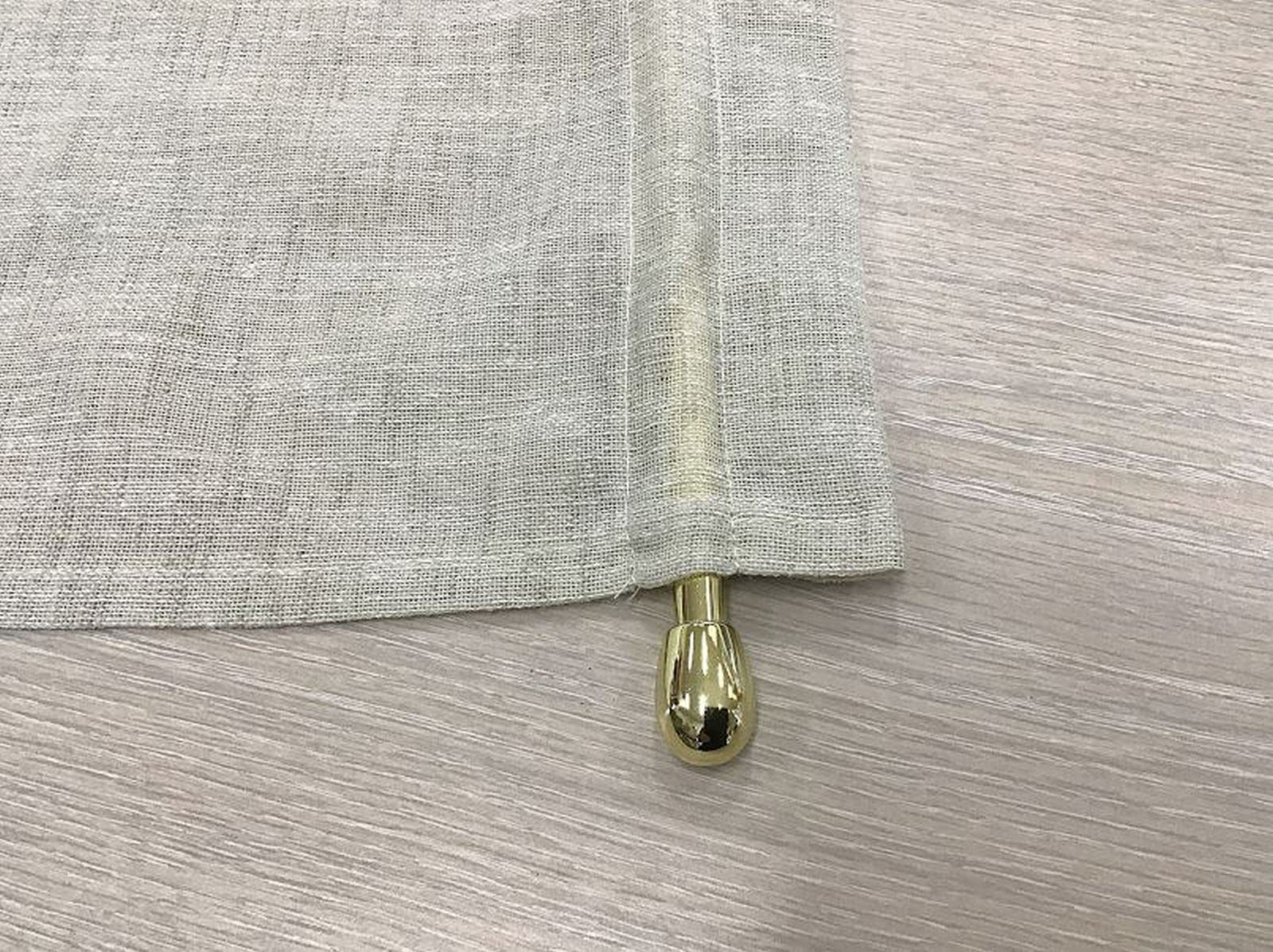 Coppia Tendine a pannello tende a vetro per finestra e porta su misura – larghezza 35-45-50-55-60-65-70-80-90 bianco-lino-corda-grigio effetto lino art.marica (lino 50x135 cm)