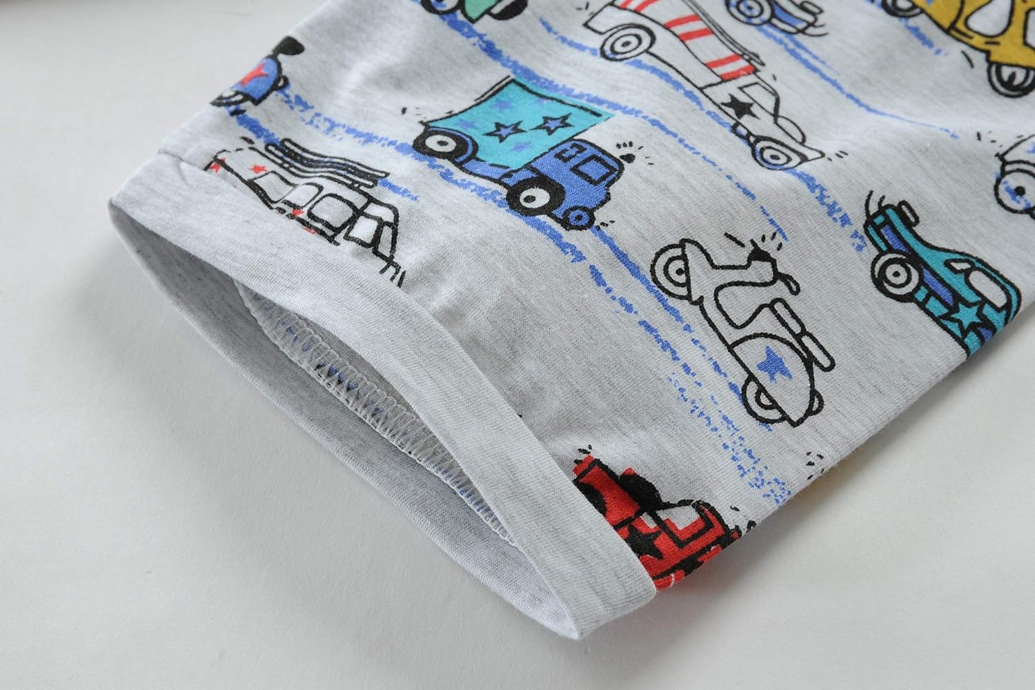 Little Hand Toddler Boys Pajamas Kids Dinosaur Summer PJS Monster Truck Boy Tractor Jammies Hockey Short Sets 2-7 Years - Image 7