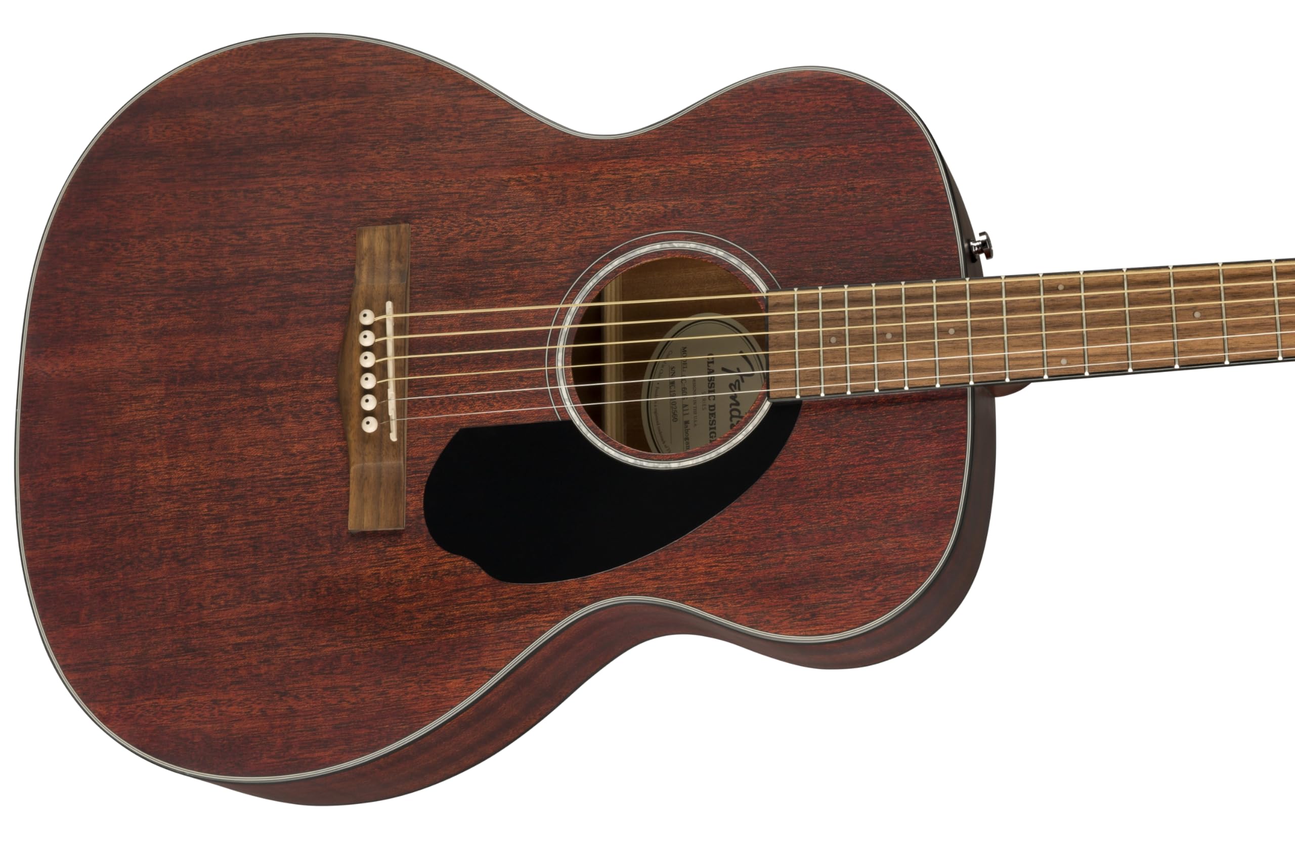 Fender CC-60S Mahagoni Konzert-Akustikgitarre, Gigbag, natur | Akustikgitarre für Anfänger, Korpus aus Mahagoni, inklusive Gigbag, Stimmgerät, Plektren, Gurt, 2 Jahre Garantie