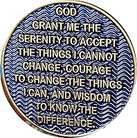 Vista 2 de 5 años AA Medallion Reflex Antique y Blue Color Bronze Chip