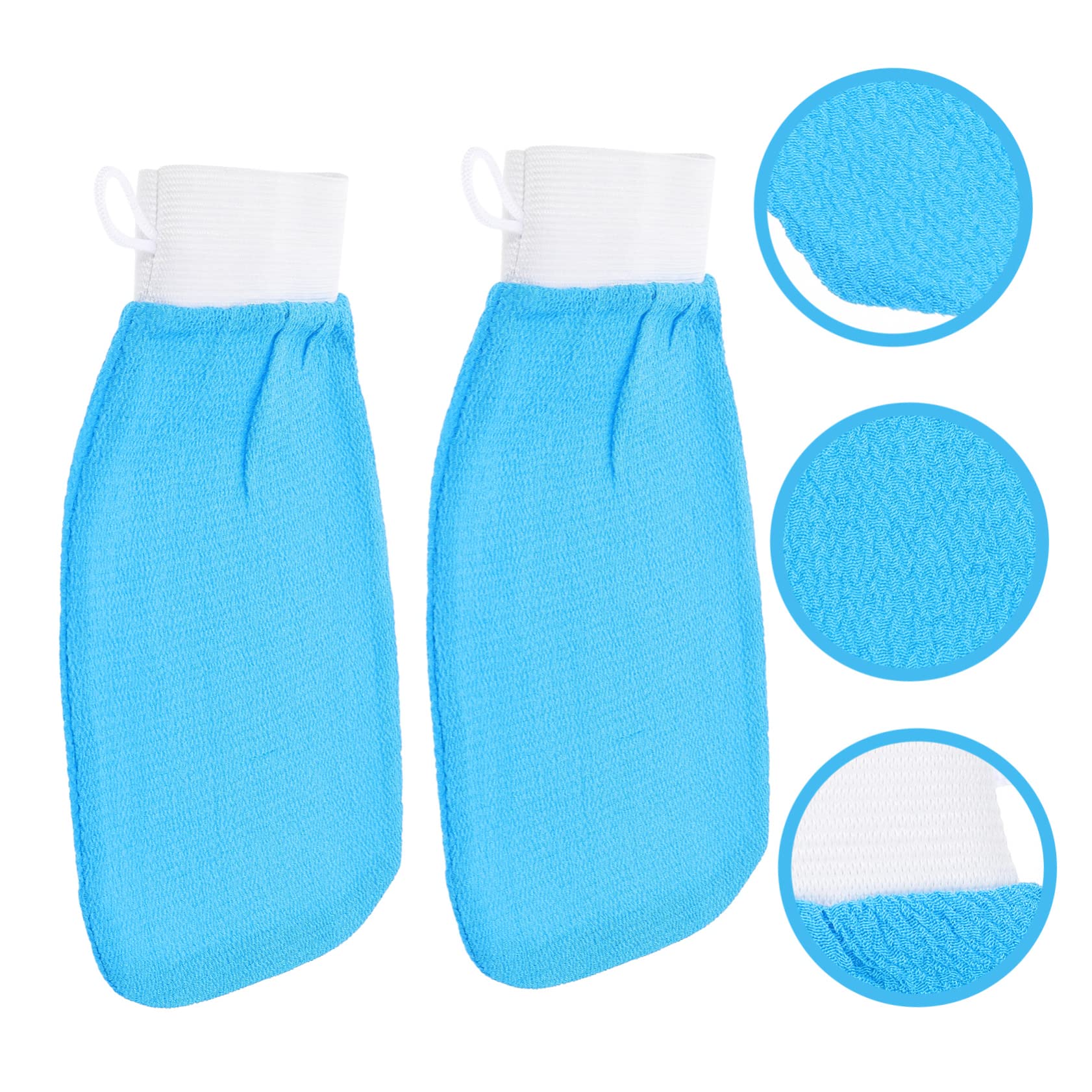 minkissy 10piezas Guantes Exfoliantes De Para Cuerpo Mitones De Baño De Limpieza De Piel Exfoliación y Masaje Color Aleatorio Para Baños Relajantes