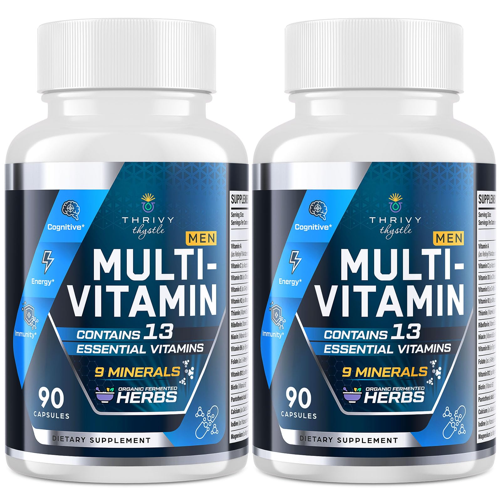Multivitamin for Men 50+ with Methylated B12 & Folate, 90 Capsules — Amazon image 8